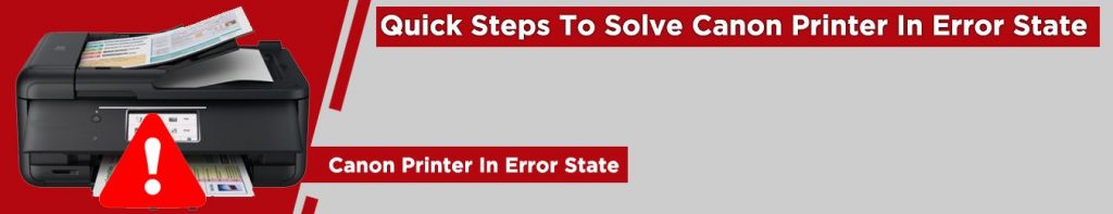 Canon Printer in error state